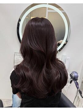 チョコレートカラー 艶カラー 韓国ヘア 髪質改善