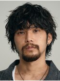 原宿マッシュシャドウパーマフェザーショートスパイラルパーマ