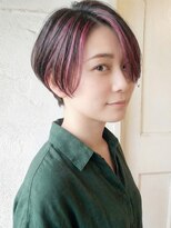 エノア 東京(ENORE)&nbsp;ピンクハイライト入りベリーショート