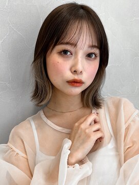 アグノス 青山(Agnos) ワンカール艶感クールショートうるツヤデジタルパーマ前髪