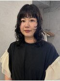 レイヤーパーマ　ミディアム