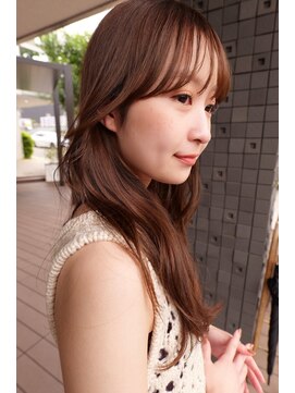 クラン エン バイ ヘッドライト 二子玉川店(clan en. by HEADLIGHT) 二子玉川/レイヤーカット/ウォームベージュ/顔まわりレイヤー