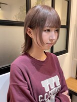 ウィーブス セタガヤ(weaves -SETAGAYA-) 外ハネレイヤーボブ×ラベンダーミルクティー