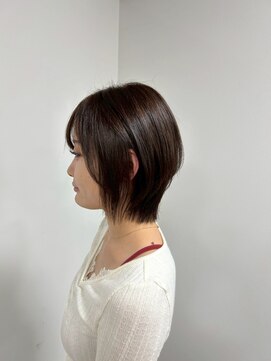 ビーグレイス シモエド店 ショートボブ×30代大人ブラウン