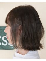ヘアサロン リブレス(hair salon Li'Bless) 大人切りっぱなしボブ×ブルーアッシュ