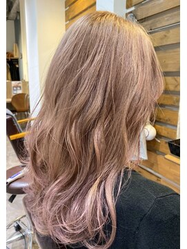 ルー(loup) ☆ピンクベージュ☆ミルクティーベージュ/ダブルカラー