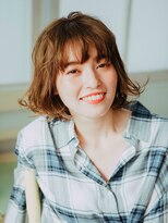 美容室 コーストアール 稲毛店(coast-R)&nbsp;ラフさが可愛いミディアムボブ【稲毛】