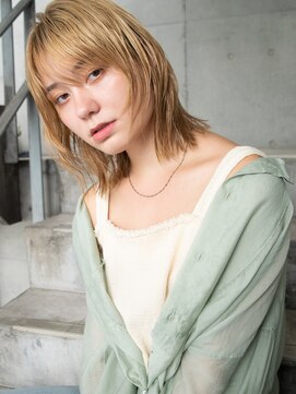 メゾンドイギー(MAISON de IGGY) ウルフレイヤー×ブロンドベージュ