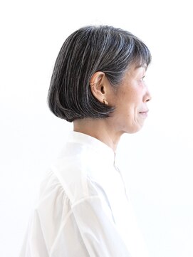 えがお美容室 【えがお美容室】50代60代に人気◎似合わせショートバングボブ