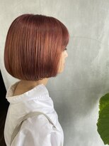 ティティ(TiTi) 肌を綺麗に見せてくれるコーラルピンクボブ【TiTi 福田莉野】