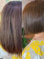 アークスヘアー&nbsp;ダークべージュ大人かわいいマニッシュ丸みショートボブ