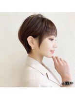 ロンド ストラーダ 心斎橋(Lond strada)&nbsp;ショート×ハイライト白髪ぼかし×シルキーベージュ[心斎橋]