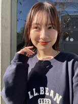 ブランド(BLANDO)&nbsp;大人外ハネスタイル　小顔カット　スロウカラー　艶カラー