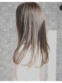 グレージュカラー+ストレート