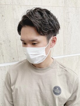 メンズヘアトーキョー(MEN'S HAIR TOKYO) かき上げサイドパート/ゆるウェーブ/ツーブロック