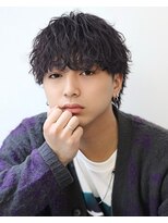 オーシャントーキョー ウエスト 心斎橋(OCEAN TOKYO WEST) ツーブロック波巻きツイスパマッシュウルフパーマ