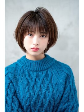 ケアリー 成増(Carelly) 大人かわいい前髪セシルカットココアブラウンフリンジウェーブ