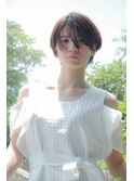 20代30代40代ひし形大人かわいい小顔ラベンダーアッシュショート