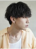 波巻きスパイラルパーマツイストスパイラルパーマメンズマッシュ