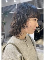 フィルムス 表参道(FILMS)&nbsp;レイヤーカット/ウェットへア/オリーブベージュ/表参道