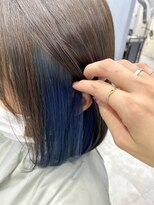 アオアクア バイ グルグル 小岩店(ao akua by GULGUL) ブルーインナーカラー