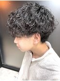 波巻きパーマ