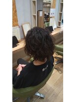 ブロッサム 東中野店 韓国センターパートウルフパーマツイストスパイラルパーマゆるめ