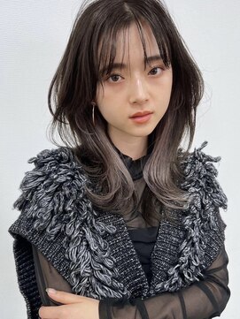 サイン 渋谷(SIGN) 韓国ヘアーハッシュカットレイヤーカットグレージュブリーチ無し