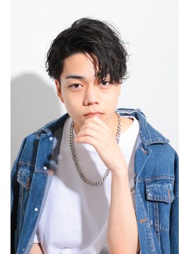 バース 河原町店(BIRTH) ビジネスマン休日黒髪センターパートツーブロック