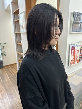 ヘイデイズ(HEY DAYS) 水光肌カラー艶髪暗髪シースルー伸ばしかけ