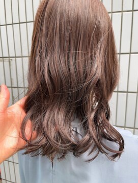 ラレイ ハラジュク(Lalei harajuku) 【白石】春カラーブリーチなしピンクベージュ１０代２０代原宿