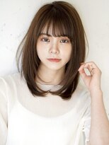 コンティロミー(CONTI ROMMY.)&nbsp;【似合わせカット】愛されミディアムヘア/マロンベージュ/小顔