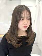 ネオリーブウリ 二子玉川店(Neolive uri) ホワイトグレージュミニウルフデジタルパーマチェリーブラウン