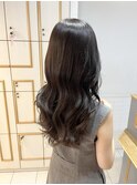 透け感グレージュ×韓国風レイヤー