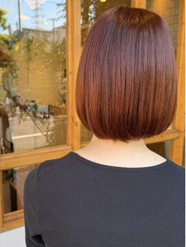 ノエル(noele) 結べるボブ×オレンジカラー