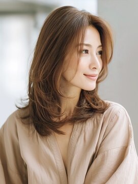 アルトリスト(Altruist Aging×HAIR&SPA) ★ダークアッシュ大人ガーリーボブ着物ミディアムレイヤーカット