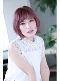 丸みマッシュヘア