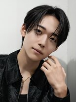 オーシャントーキョー 心斎橋(OCEAN TOKYO WEST)&nbsp;メンズヘア黒髪ナチュラルセンターパートワックスなし