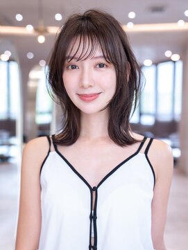 ハバナ 天神(HAVANA) 20代30代ミディアム顔周りレイヤーカット髪質改善トリートメント