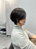 ネイロ 北千住(NeiRo)&nbsp;小顔ショートボブカラー大人ショートボブひし形ショートカット