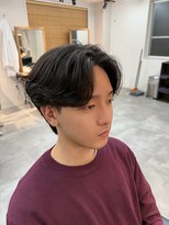 シーフ 千葉(Cyf)&nbsp;MEN'S/韓国/ニュアンスパーマ/毛流れセンターパート/下田優也