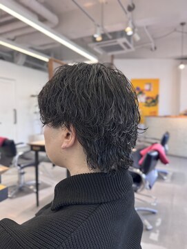 サニーズ(SUNNY'S by CONKS) 波巻きパーマ×メンズショートウルフ