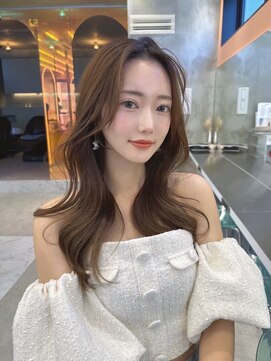 ロンド マーレ 天神大名店(Lond mare) 黒髪/オリーブグレー/小顔/ココアベージュ/レイヤーカット