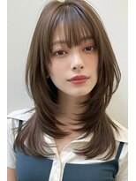 ノイエ 原宿 北参道(NoIE) ハッシュカットシースルーバングフレンチバングレイヤーカット