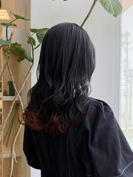 プランタンアヴェダ(printemps AVEDA) 毛先のブリーチで叶えるグラデーションカラー