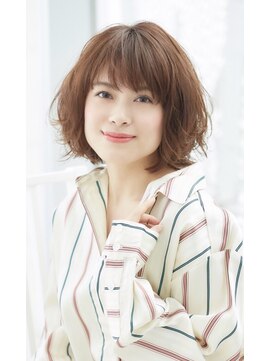 ミチオ ノザワ ヘアサロン ギンザ(Michio Nozawa HAIR SALON Ginza) 「瀧上丈司」ナチュラルボブ×小顔簡単スタイリング