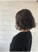 chouchou旭店★切りっぱなしボブ×ゆるふわ×ブルーアッシュ