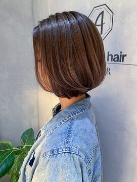 オースト ヘアー ステラ 新宿店(Aust hair Stella) スリークボブ☆ハイライト×ヌーディグレージュ