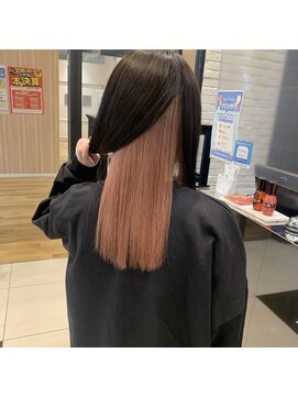 ミューズ 新浦安店(HAIR&NAIL MUSE) インナーカラー/春感/コーラルピンク