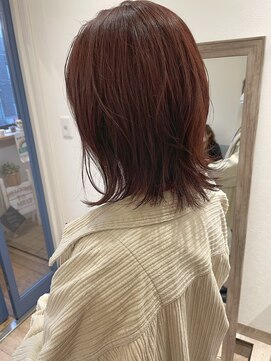 メルト 吉祥寺(melt) 【高塚栞里】大人ミディアムウルフレイヤーくびれ透明感カラー